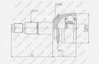 ШРУС TG-7252Z34 / MI-052A34 * Ti-Guar ШРУС TG-7252Z34 / MI-052A34 * Ti-Guar